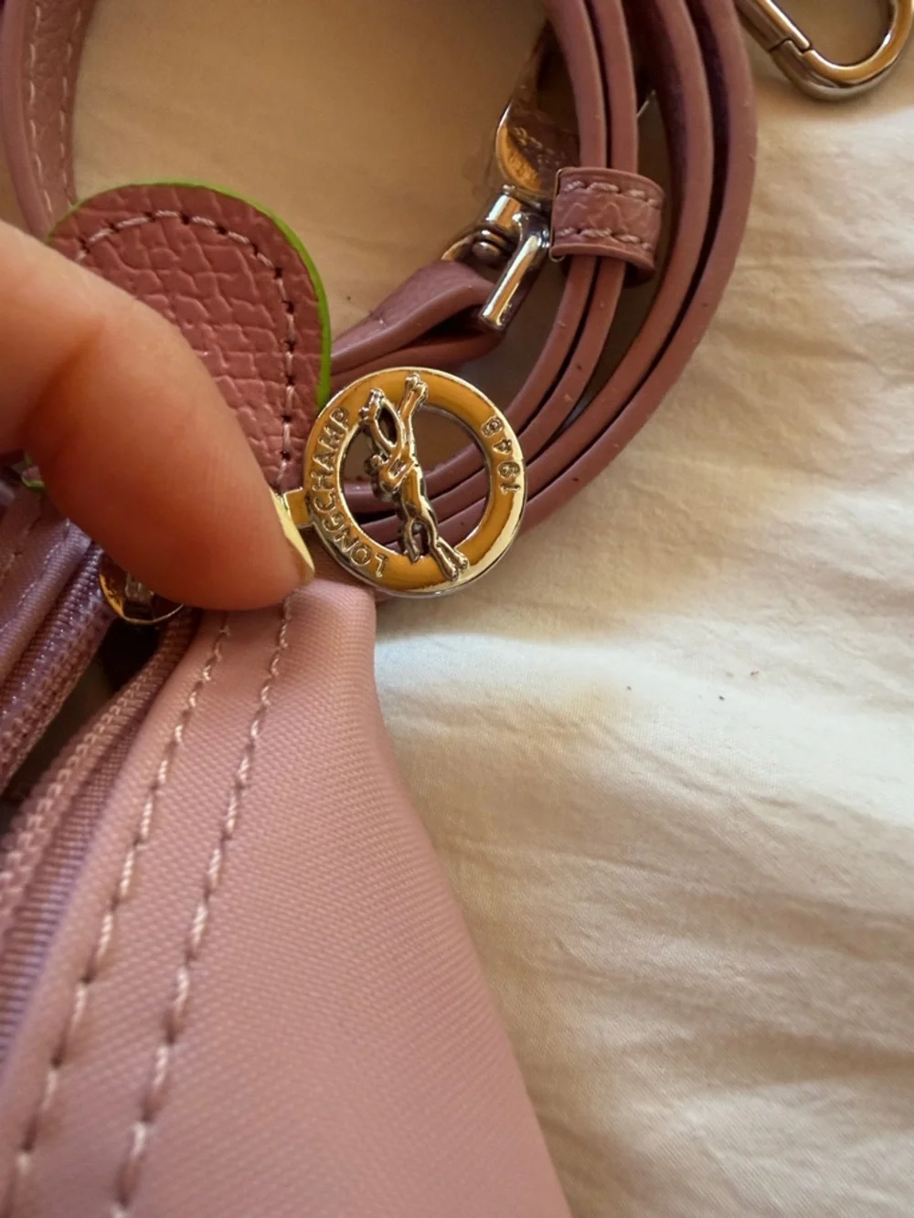 Longchamp Pink Women's Top-Handle Crossbody Bag- mini - Picture 5 of 7